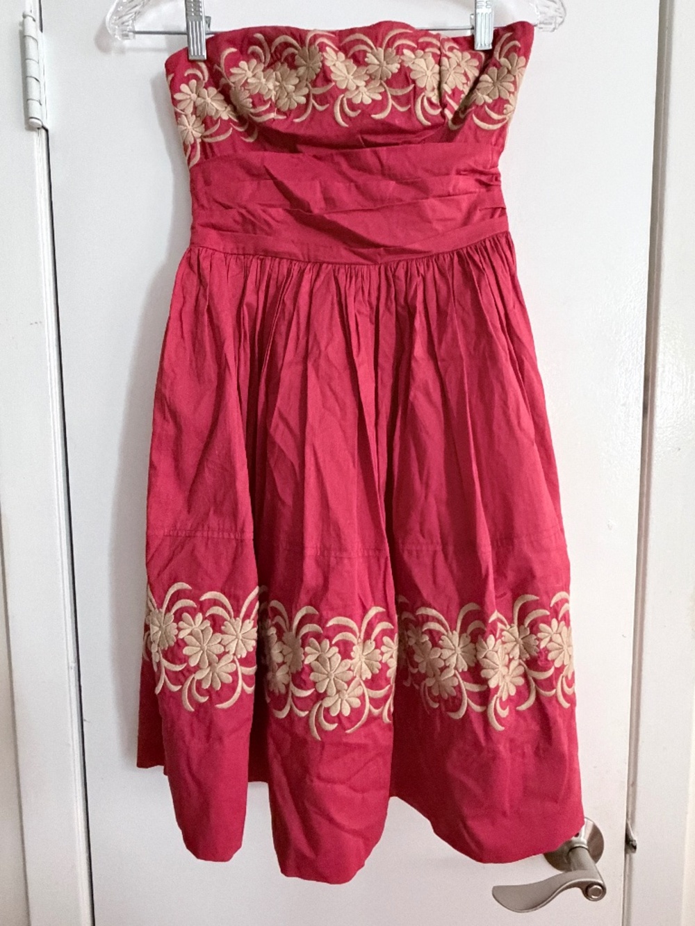 Anthropologie Girls From Savoy Strapless Dress